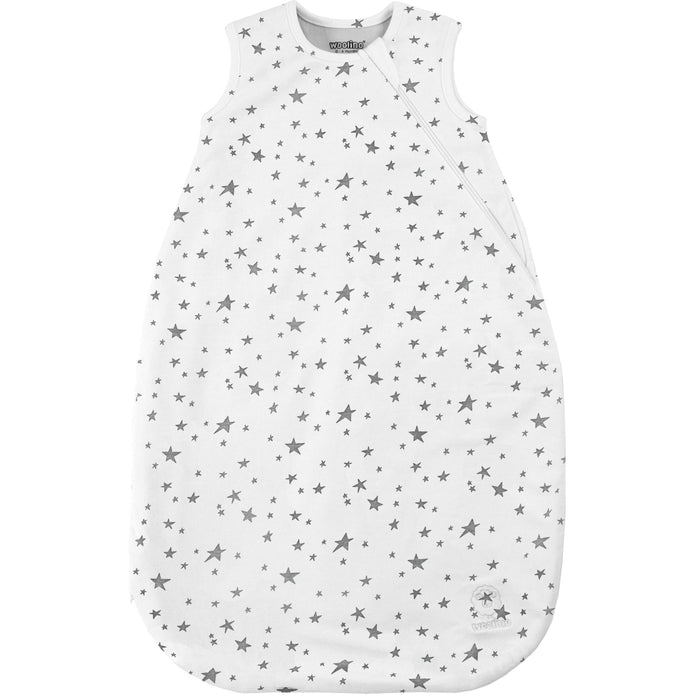 4 Season Classic Baby Sleeping Bag, Merino Wool & Organic Cotton, Star White
