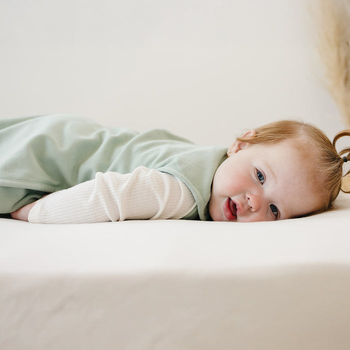 4 Season Ultimate Baby Sleep Bag, Merino Wool & Organic Cotton, 2 Months - 2 Years, Aloe