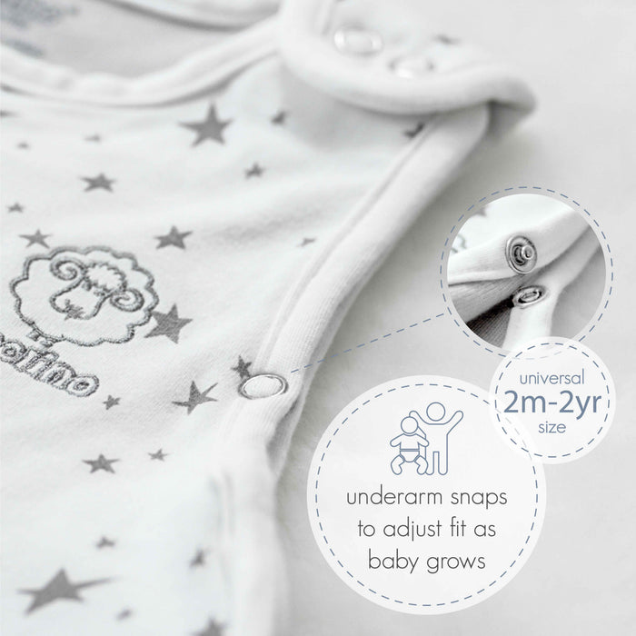 4 Season Ultimate Baby Sleep Bag, Merino Wool & Organic Cotton, 2 Months - 2 Years, Aloe