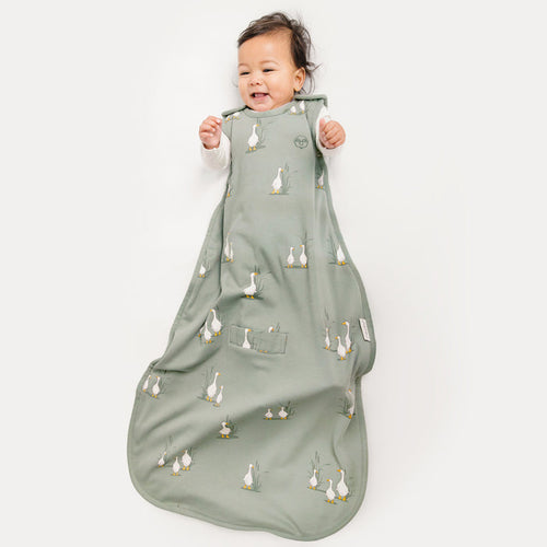4 Season Ultimate Baby Sleep Bag, Merino Wool & Organic Cotton, 2 Months - 2 Years, Goose