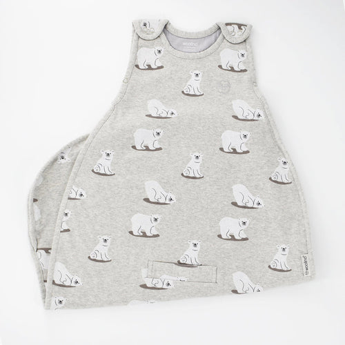 4 Season Ultimate Baby Sleep Bag, Merino Wool & Organic Cotton, 2 Months - 2 Years, Polar Bear