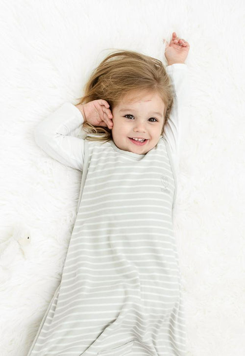 4 Season Ultimate Toddler Sleep Bag, Merino Wool & Organic Cotton, 2 - 4 Years, Birch Gray