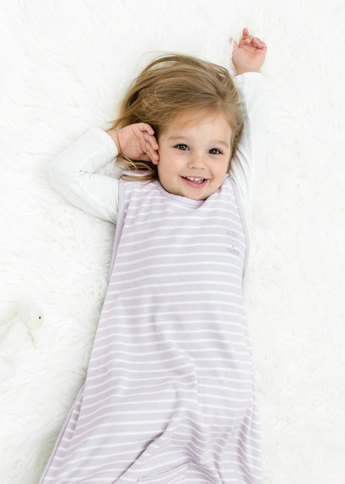 4 Season Ultimate Toddler Sleep Bag, Merino Wool & Organic Cotton, 2 - 4 Years, Lilac