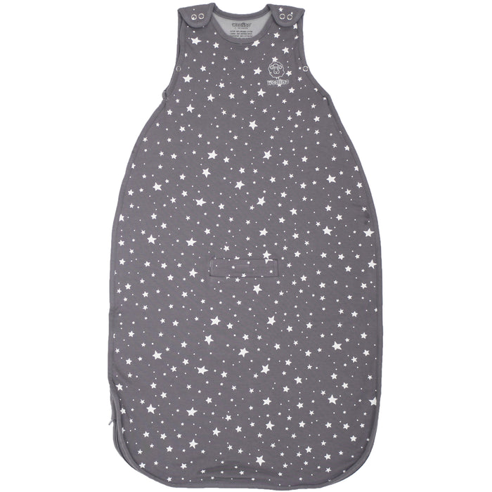 4 Season Ultimate Toddler Sleep Bag, Merino Wool & Organic Cotton, 2 - 4 Years, Star Gray