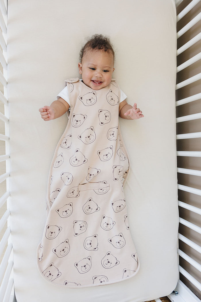 4 Season Ultimate Toddler Sleep Bag, Merino Wool & Organic Cotton, 2 - 4 Years, Teddy Bear