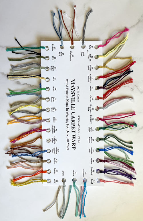 8/4 Cotton Rug Warp Color Card
