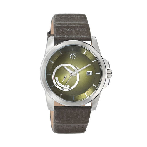 9465SL01 Titan Retro date leather strap casual watch