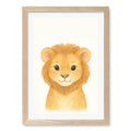 A4 (21 x 29.7cm) / Natural Oak Frame / White Border