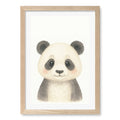 A4 (21 x 29.7cm) / Natural Oak Frame / White Border