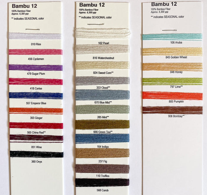 Bambu 12 Color Card
