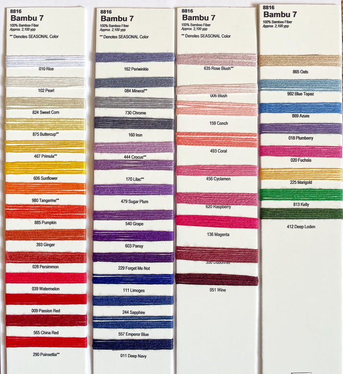 Bambu 7 Color Card