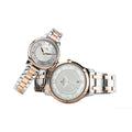 Bandhan Silver White Dial Stainless Steel Pair Watches 17752481KM01