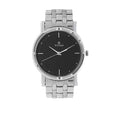 Black Dial Stainless Steel Strap Watch 1639SM02, Silver, bracelet