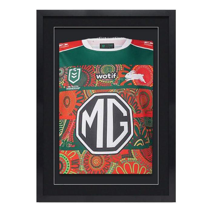 Black DIY Jersey Frame with Black Mat and Black Backing from our Australian Made Picture Frames collection by Profile Australia