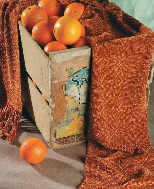 Blooming Leaf Chenille Scarf