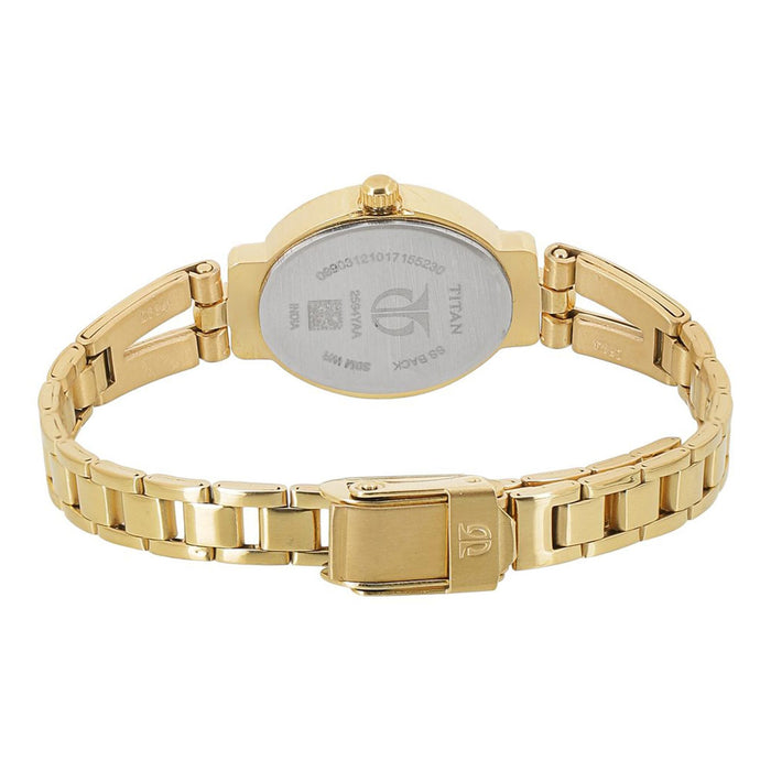 Champagne Dial Stainless Steel Strap Watch 2594YM01, Golden