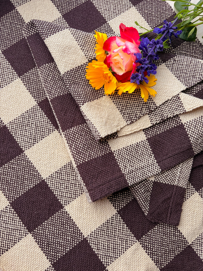 Classic Check Towels or Table Topper Pattern