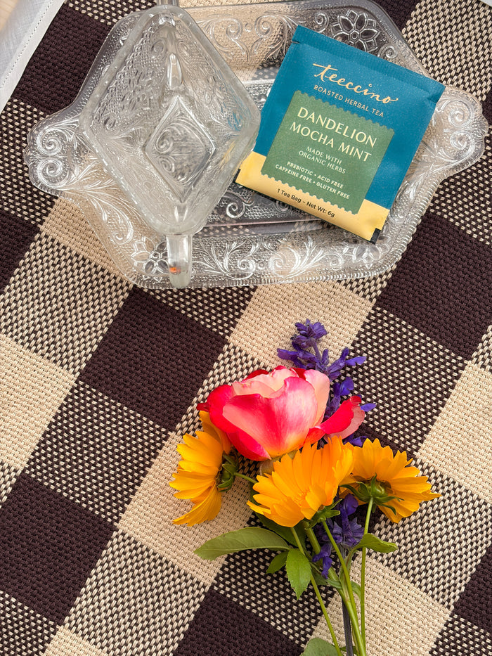 Classic Check Towels or Table Topper Pattern