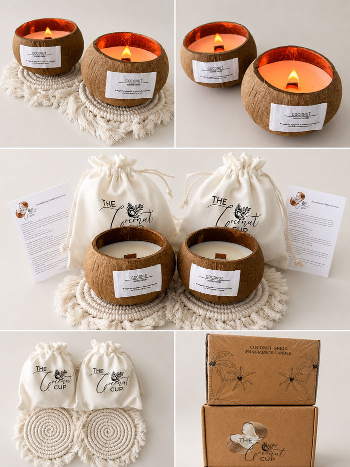 Coconut Shell Scented Candles