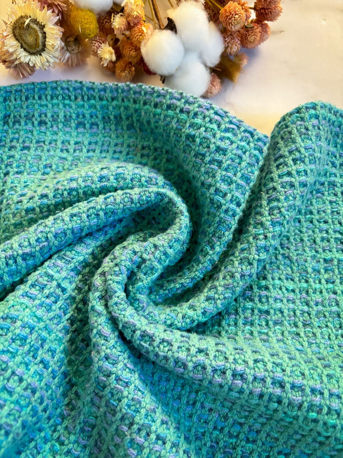 Color Fusion Waffle Weave Towel Pattern