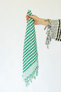 Emerald Pom Pom Hand Towel