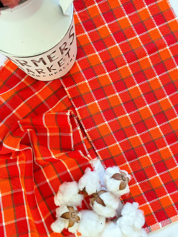 Fall Plaid Towels
