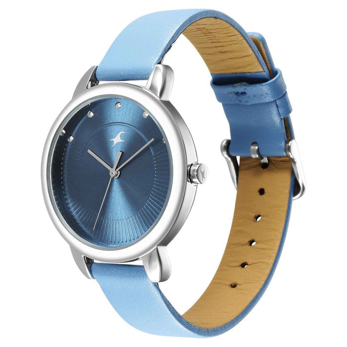 Fastrack Analog Blue Dial Women's Watch-6282SL01, Blue, strap