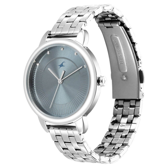 Fastrack Analog Blue Dial Women's Watch-6282SM02, IPS