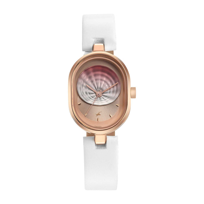 Fastrack Analog Pink Dial Women's Watch-6258WL01, WHITE