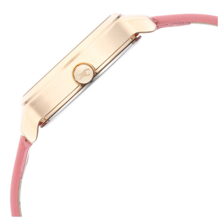 Fastrack Analog Red Dial Women's Watch-6264WL01, Pink, strap