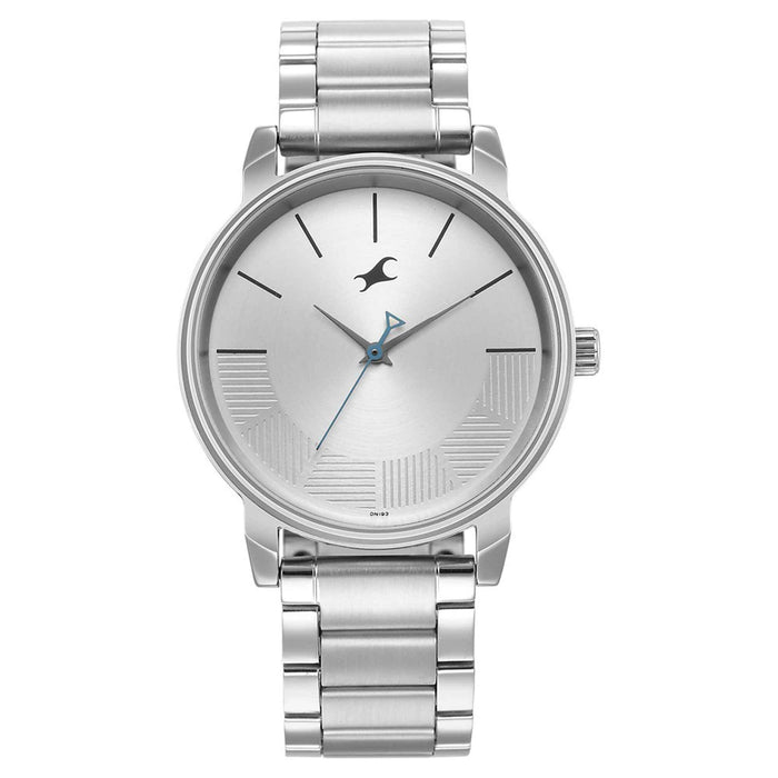 Fastrack Analog Silver Dial Men's Watch-3291SM02, IPS