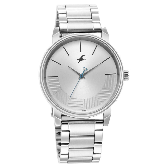 Fastrack Analog Silver Dial Men's Watch-3291SM02, IPS