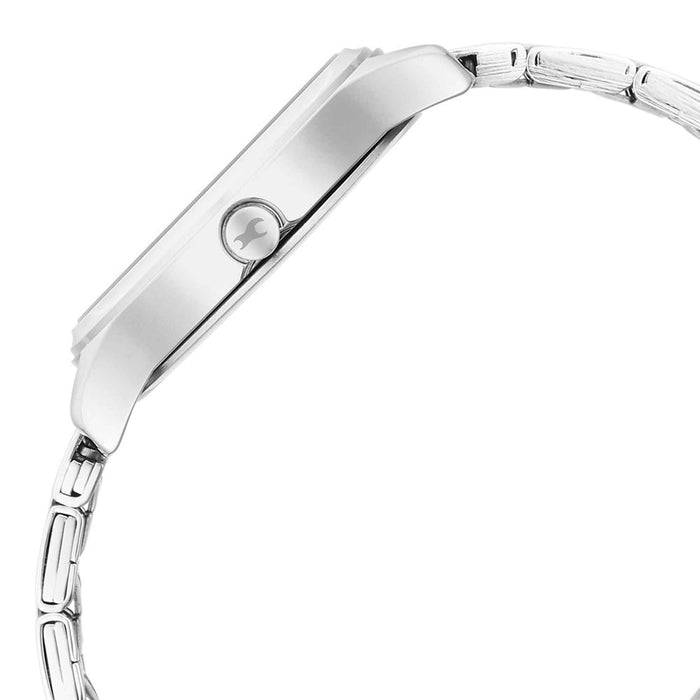 Fastrack Analog Silver Dial Women's Watch-6280SM01, IPS