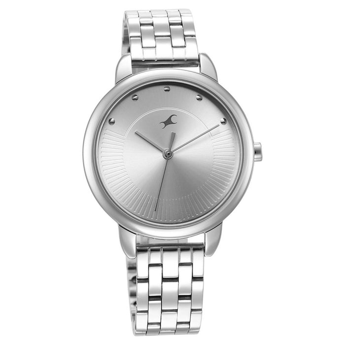 Fastrack Analog Silver Dial Women's Watch-6282SM01, IPS
