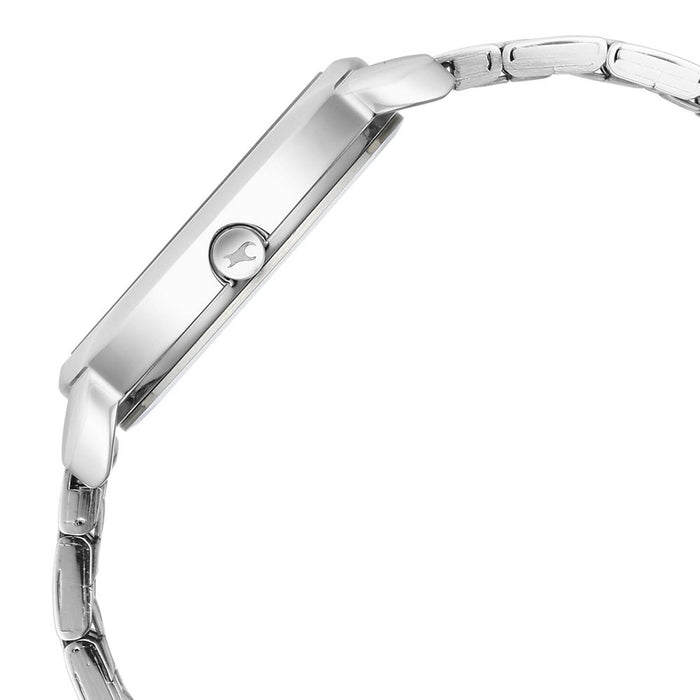 Fastrack Analog Silver Dial Women's Watch-6282SM01, IPS