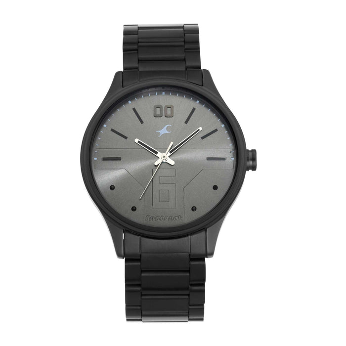 Fastrack Bare Basics Analog Grey Dial Men's Watch-3247NM02/NP3247NM02, Grey, strap