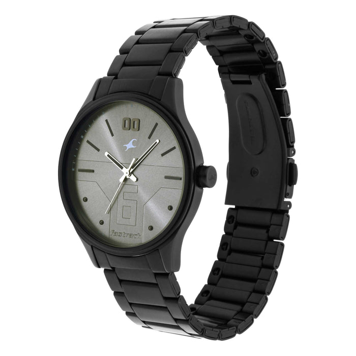 Fastrack Bare Basics Analog Grey Dial Men's Watch-3247NM02/NP3247NM02, Grey, strap
