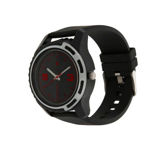 Fastrack Black Dial Analog Watch for Men 3114PP03