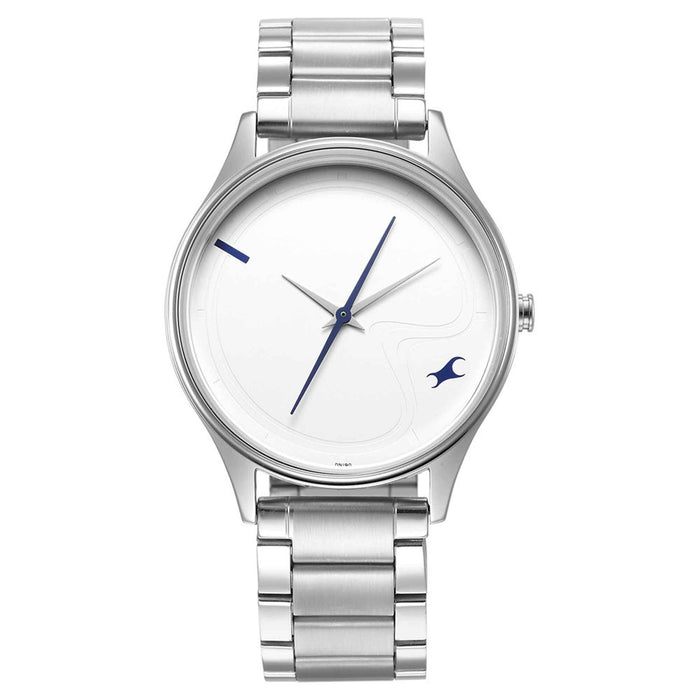 Fastrack Blue Dial Analog Watch for Men -NR3290SM01, IPS, strap