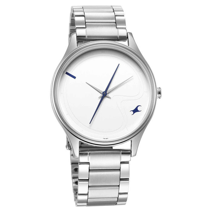Fastrack Blue Dial Analog Watch for Men -NR3290SM01, IPS, strap