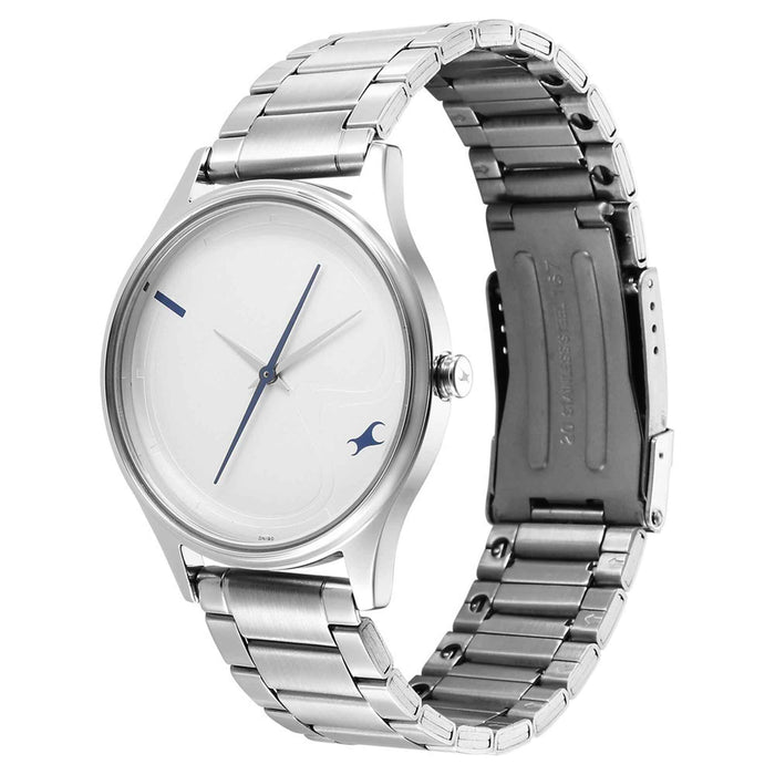 Fastrack Blue Dial Analog Watch for Men -NR3290SM01, IPS, strap