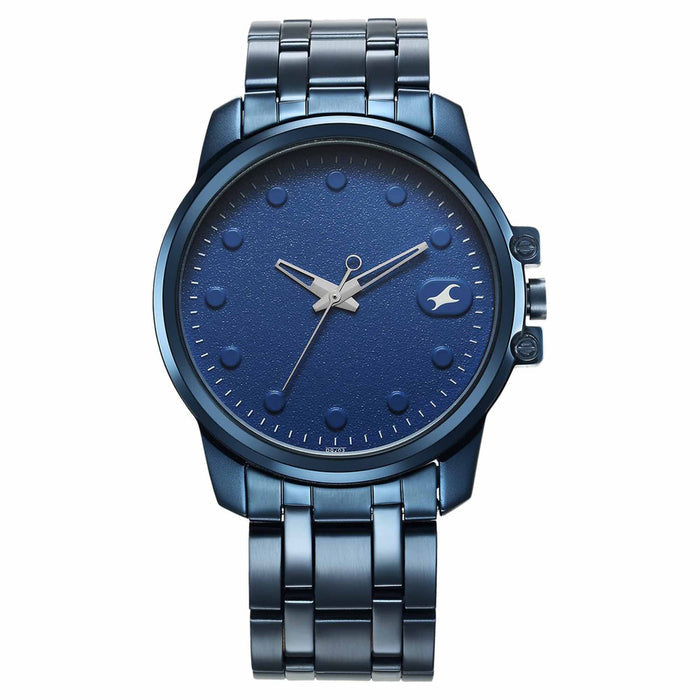 Fastrack Blue Round Dial Blue Strap Watch For Gents