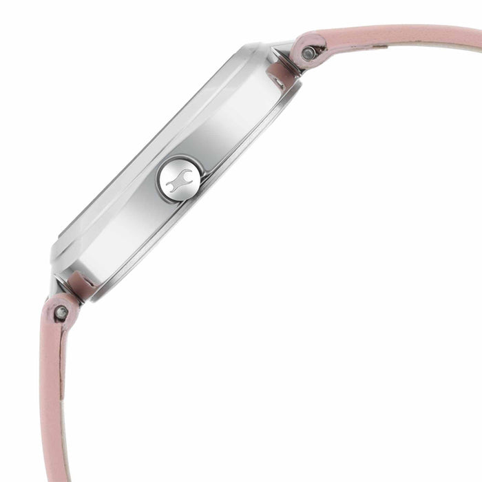 Fastrack Casual Analog Pink Dial Women's Watch-6247SL01, Pink, strap