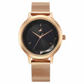 Fastrack Fleek Quartz Analog Black Dial Stainless Steel Strap Watch For Girls
