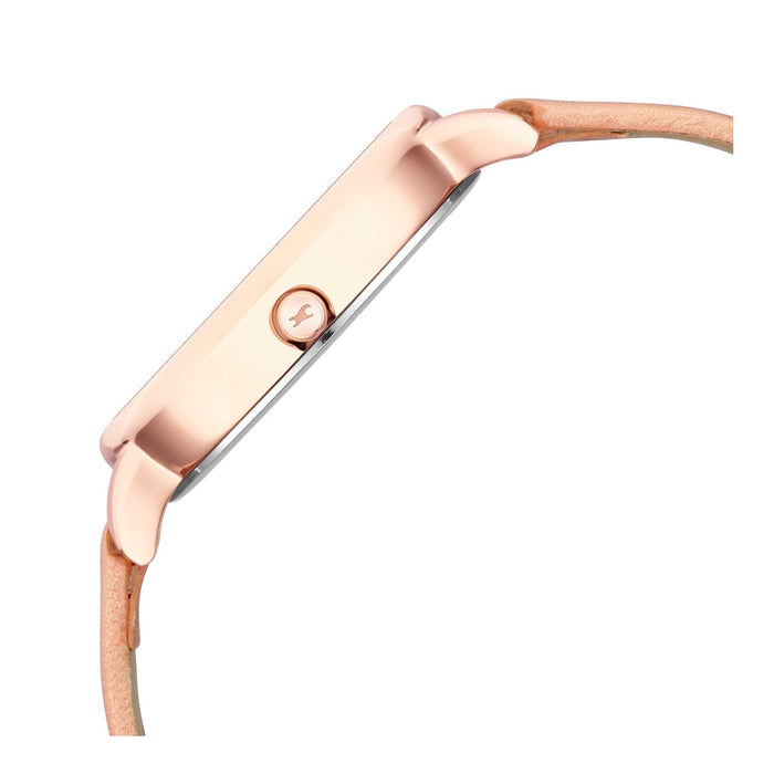 Fastrack Glitch Analog Rose Gold Dial Women's Watch-6234WL01, Rose Gold, Analog Watch