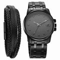 Fastrack Grey Round Dial Black Strap Watch For Gents