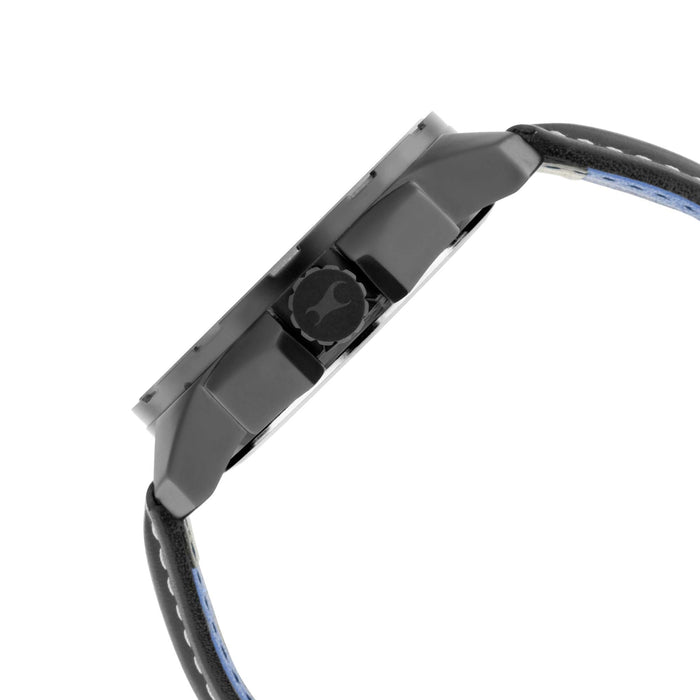 Fastrack Hitlist Quartz Analog Black Dial Leather Strap Watch for Guys