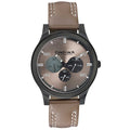 Fastrack Mens 44 mm Dial It Up Beige Dial Leather Analog Watch - 3252NL01