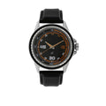 Fastrack Men's Black Dial Leather Band Watch - 3142SL01