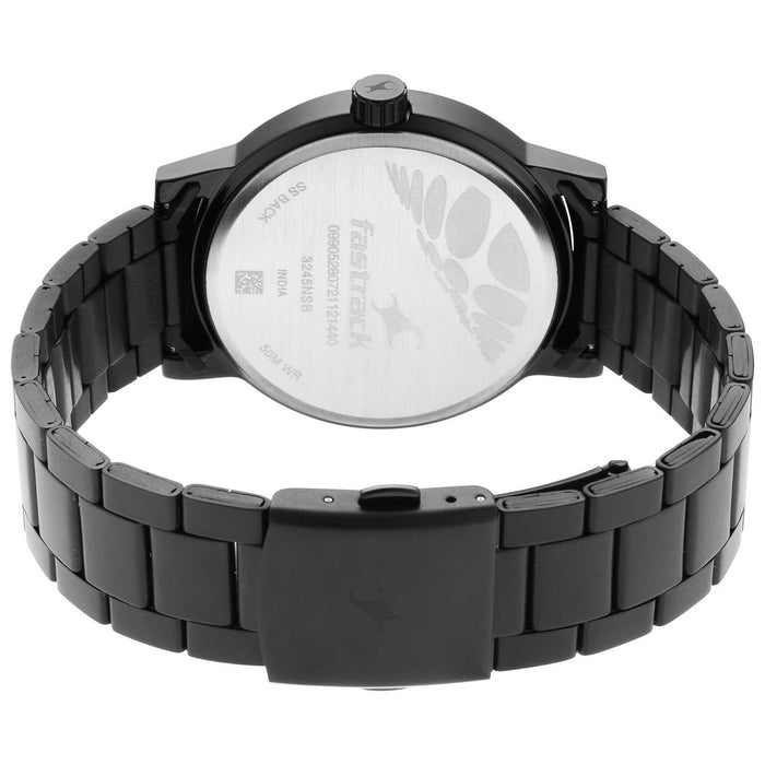 Fastrack Men's Quartz Watch with Analog Display and Stainless Steel Bracelet 3245NM02